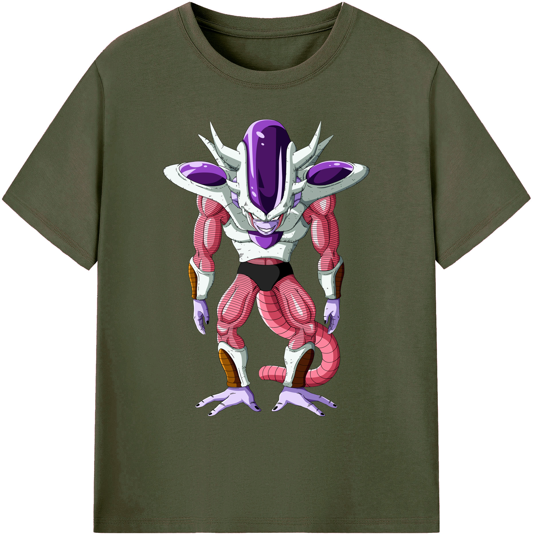 （画像用） ドラゴンボール フリーザ DRAGON BALL Frieza 綿100％ メンズ半袖Tシャツ｜肌触りやわらか＆通気性